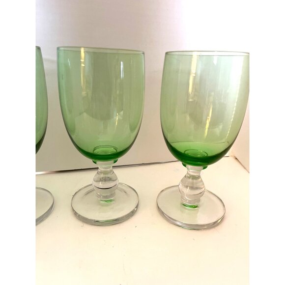 Dansk Hanna Jade Green Iced Beverage Glasses 7 1/4” Set of 4 - Picture 3 of 5